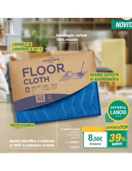 Microfiber FLOOR CLOTH 40X60 special for floors| Stanhome Shop Online