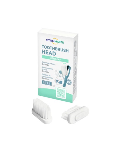 Medium Bristle Toothbrush Replacement Heads | Stanhome Shop Online