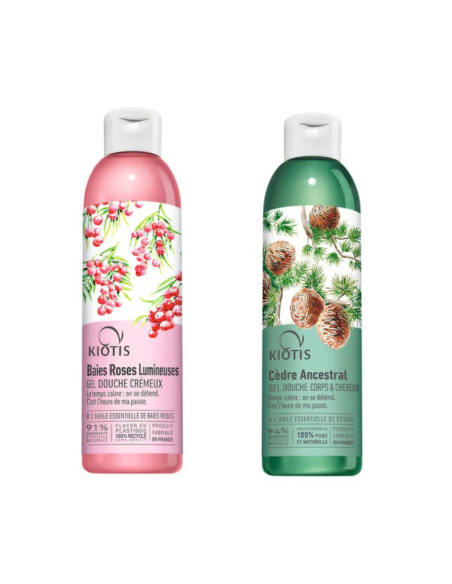 Set of 2 Shower Gel Cedar + Luminous Pink Barries| Stanhome Shop Online